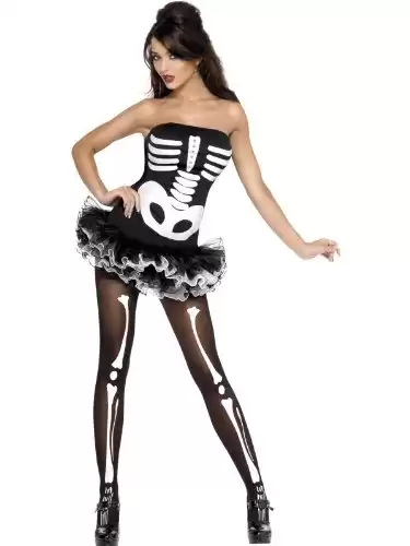 Smiffys Fever Skeleton Costume