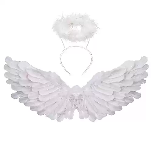Angel Wings and Halo for Kids and Adults