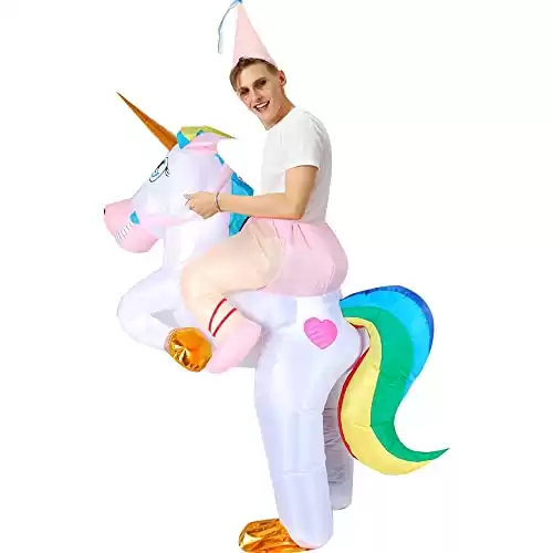 Unicorn Inflatable Costume for Fancy Dress Cosplay for Adults