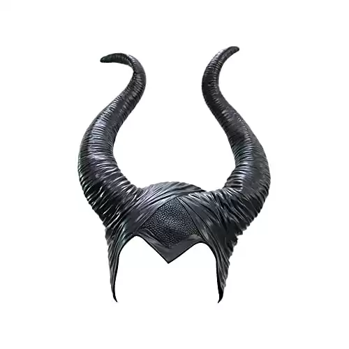 Urantool Halloween Costumes Maleficent Horns Deluxe Headpiece Black Evil Hat for Women
