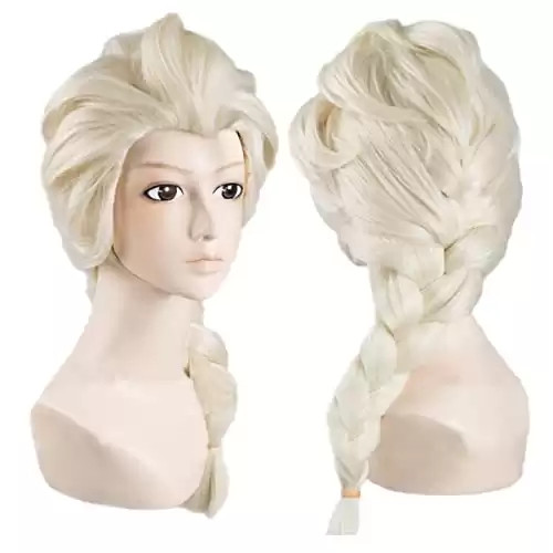 Angelaicos Women's Blonde Long Braid Synthetic Wig