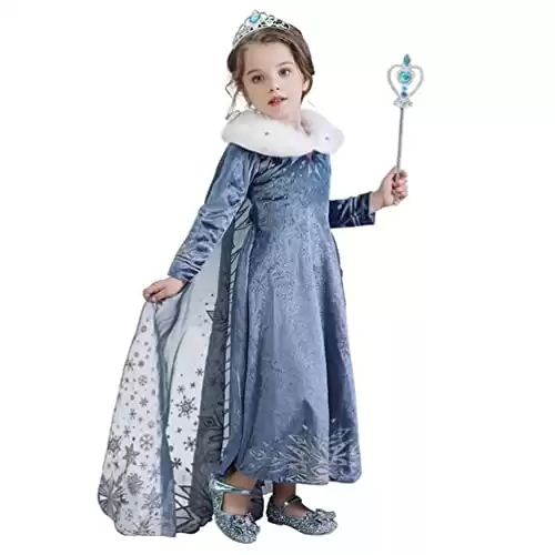 Winter Princess Dress Costume for Girls