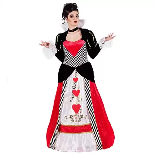 Queen Of Hearts Women Red Halloween Costume