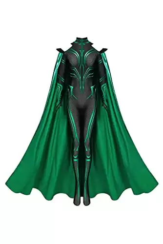 Women's Hela Costume Halloween Cosplay Jumpsuit Bodysuit