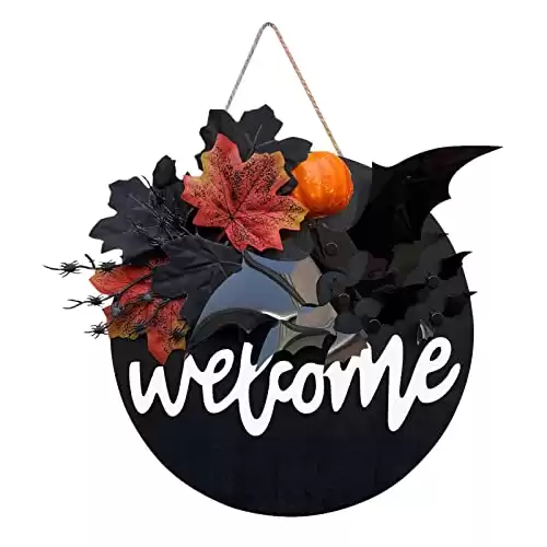 Welcome Halloween Wreaths for Front Door