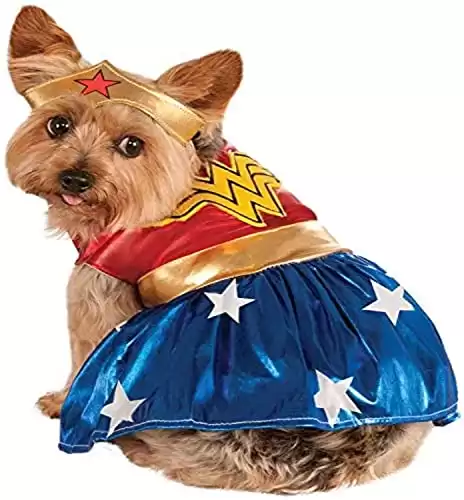 DC Comics Pet Costume, Medium, Wonder Woman