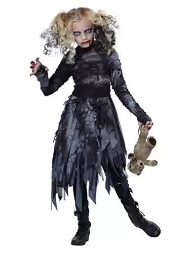 Child Zombie Girl Costume Medium