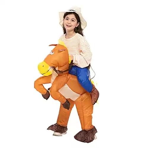 Inflatable Horse Halloween Costume for Kids 2.6" - 4.2"