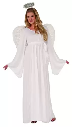 Women's Angel Dress and Halo Costume