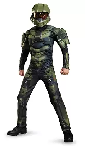 Master Chief Classic Muscle Costume, Large (10-12)