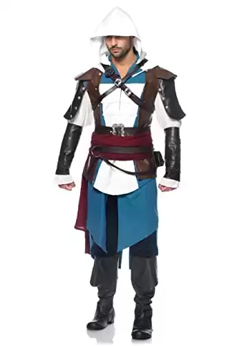Leg Avenue Men's Assassin's Creed 9 Piece Edward Deluxe Costume Cosplay