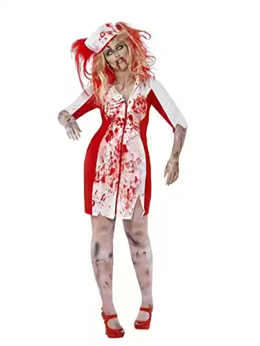 Smiffys Women's Curves Zombie Nurse Costume