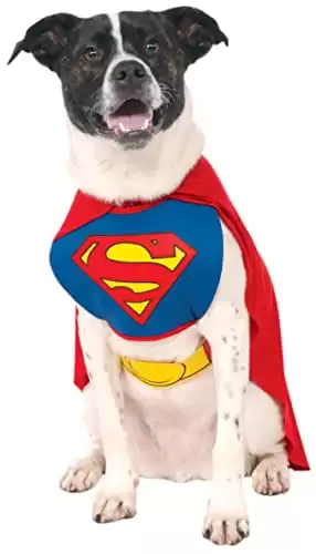 DC Comics Superman Cape With Chest Piece Pet Costume