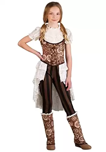 Girl's Victorian Steampunk Lady Costume