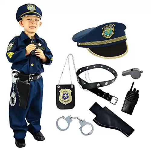 Deluxe Police Officer Costume and Role Play Kit
