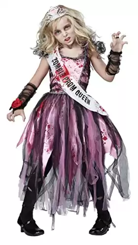 California Costumes Girls Zombie Prom Queen