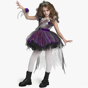 Zombie Prom Queen Costume for Girls