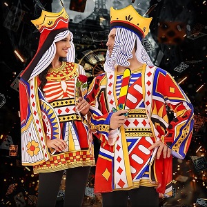 couple's king and queen halloween costumes